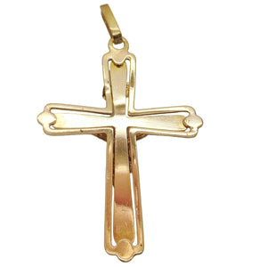 Pendentif Croix Or Jaune 18 Carats Bon Etat