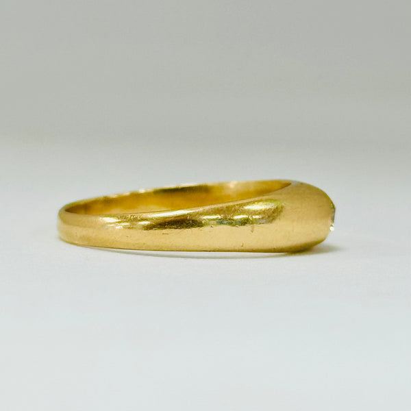 Solitaire en Or Jaune 18K 59-Taille