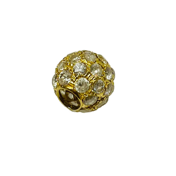 Pendentif Boule Or 18 Carats avec Zirconium