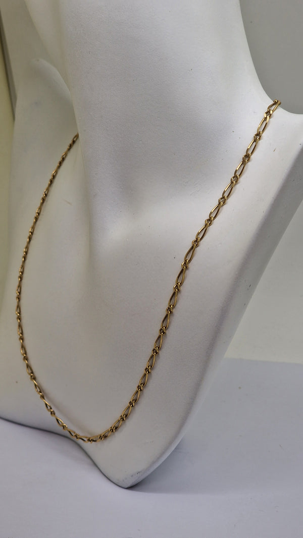 Collier Princesse Figaro en  Or Jaune 18 carats - 8.89 Grs