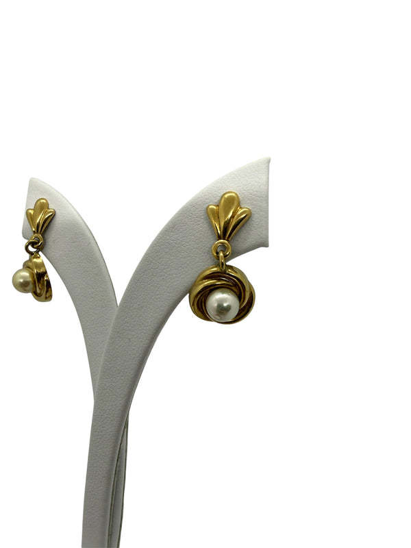 Boucles d'oreilles pendantes en or 18 carats
