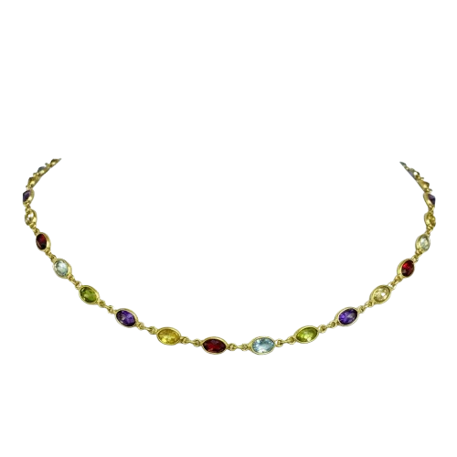 Collier Ras du Cou en Or Jaune 18K - 11.62g