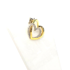 Pendentif en Or 18k avec Diamants - 3,57 Grs