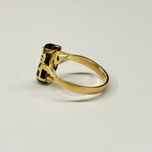 Bague Tiki en Or Jaune 18 K
