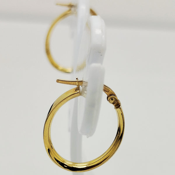 Créoles en or jaune 18K - 1.20g