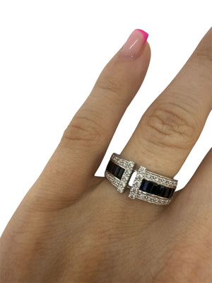 Bague en Or Blanc 18K Taille-51