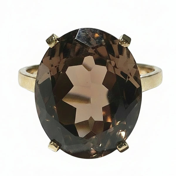 Bague Solitaire Or Jaune 18K - T56 - 4.7Grs