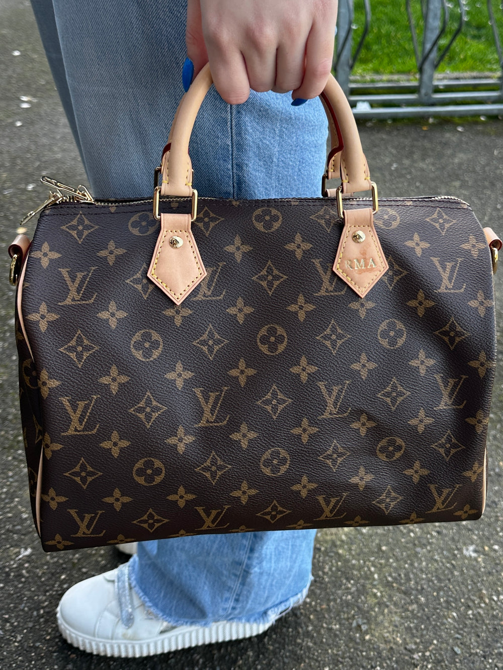 Sac Louis Vuitton Speedy 30 marron/beige