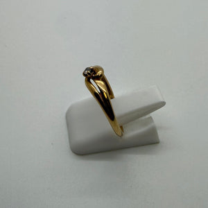 Bague en Or Jaune 18K - Taille: 52