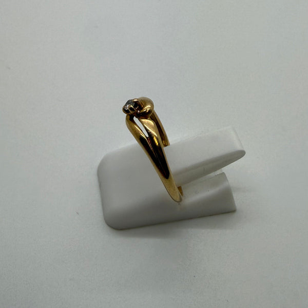 Bague en Or Jaune 18K - Taille: 52