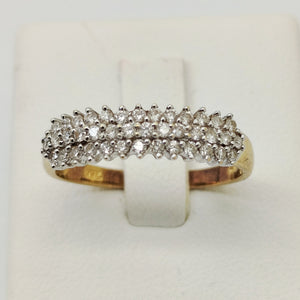 Bague en Or jaune 18K - Taille 56