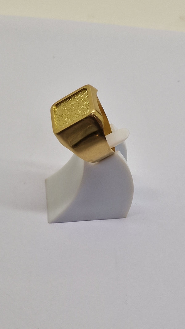 Bague Chevalière OR Jaune 750/1000 - Taille 61