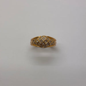 Bague en or jaune 18K Taille-52