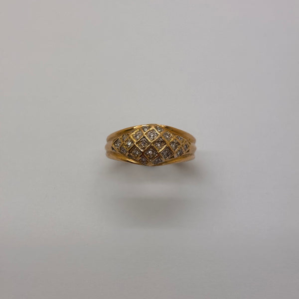 Bague en or jaune 18K Taille-52