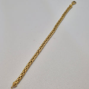 Bracelet Maillon Palmier Or Jaune 18 Carats 20cm