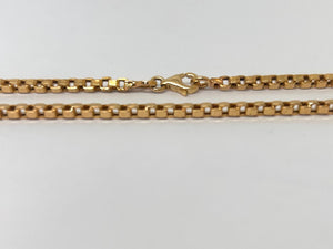 Collier chaîne maille vénitienne en or jaune