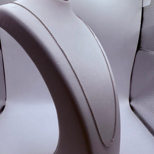 Collier en Or Blanc Matinée Forçat 18K 2.80 Grs
