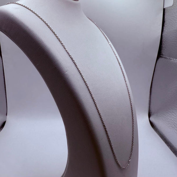 Collier en Or Blanc Matinée Forçat 18K 2.80 Grs