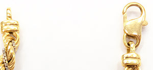 Collier Princesse en Or jaune et or blanc 18k 12.94 Grs