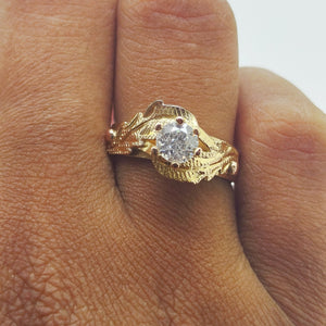 Bague en or jaune 18K - 3.39 Grs - Taille 55