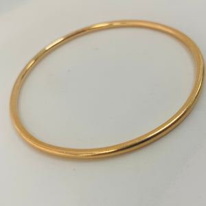 Bracelet Jonc en Or Jaune 18 Carats - Poinçon Tête d'Aigle