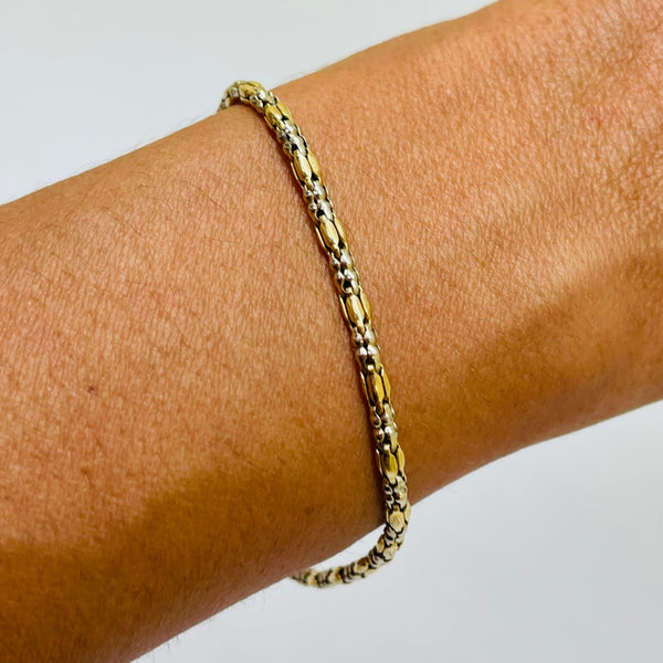 Bracelet fantaisie en or 18 K - 4.46 G