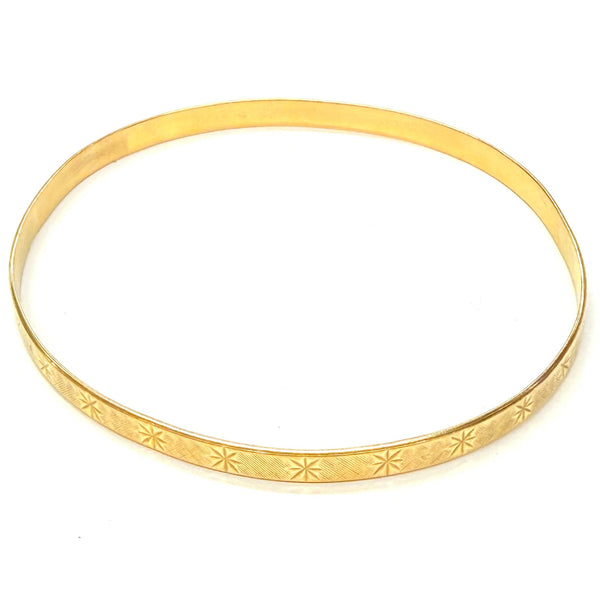 Bracelet Jonc en Or Jaune Tressé 18k - 11.26g
