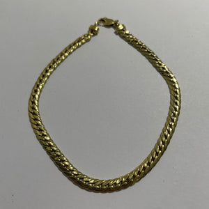 Bracelet Gourmette Or Jaune 18K 4.79 Grs