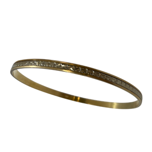 Bracelet Semainier en Or jaune et or Blanc 18K 11.81 Grs