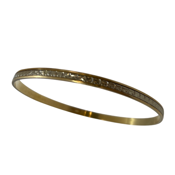 Bracelet Semainier en Or jaune et or Blanc 18K 11.81 Grs