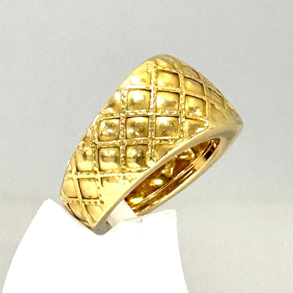 Bague en Or Jaune 18K - Taille 55 - 5.48g