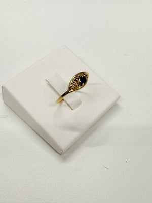 Bague Or 18k Saphir et Diamants - Taille 55