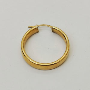 Boucles d'oreilles créoles en or jaune 18k -  3.48 G