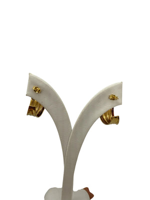 Boucles d'oreilles créoles en Or Jaune 18K