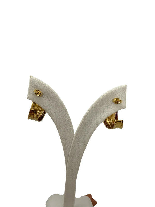 Boucles d'oreilles créoles en Or Jaune 18K