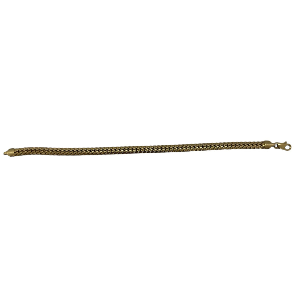 Bracelet Maillon Anglais en Or Jaune 18 Carats