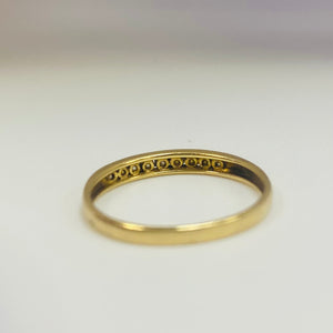 Bague demi tour en or jaune Taille-57