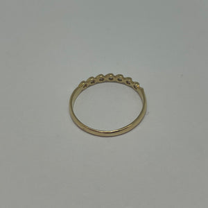 Bague demi-tour en Or jaune 18 carats - Taille 54 1.27 Grs