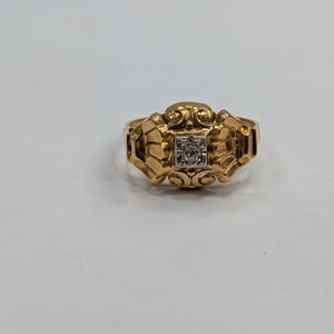 Bague en or jaune 18K Taille-55