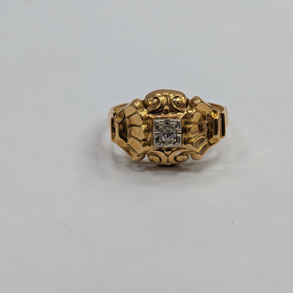 Bague en or jaune 18K Taille-55