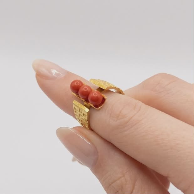 Bague Tank en Or Jaune 18K - Taille 52 - 5.35G