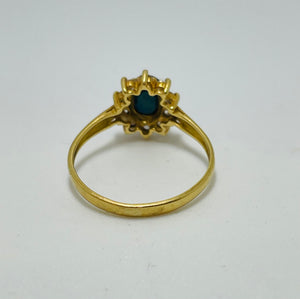 Bague Marguerite Or Jaune 18 K - Taille 59 - 2.40 G