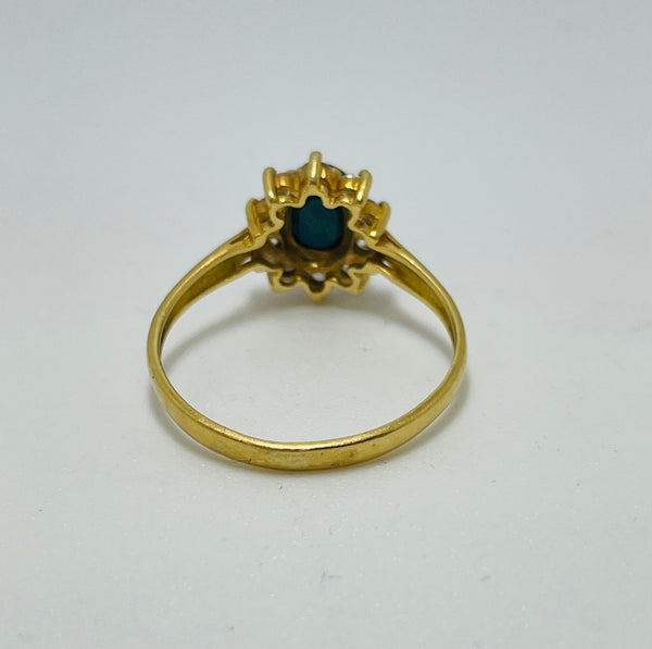Bague Marguerite Or Jaune 18 K - Taille 59 - 2.40 G