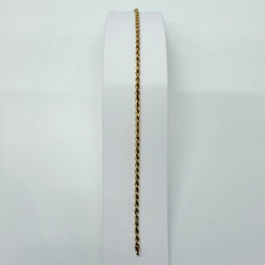 Bracelet Torsadé Or Jaune 18k - 19cm - 2.79gr