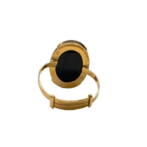Bague Empierrée en or jaune 18K