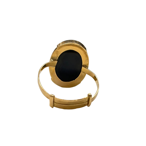 Bague Empierrée en or jaune 18K