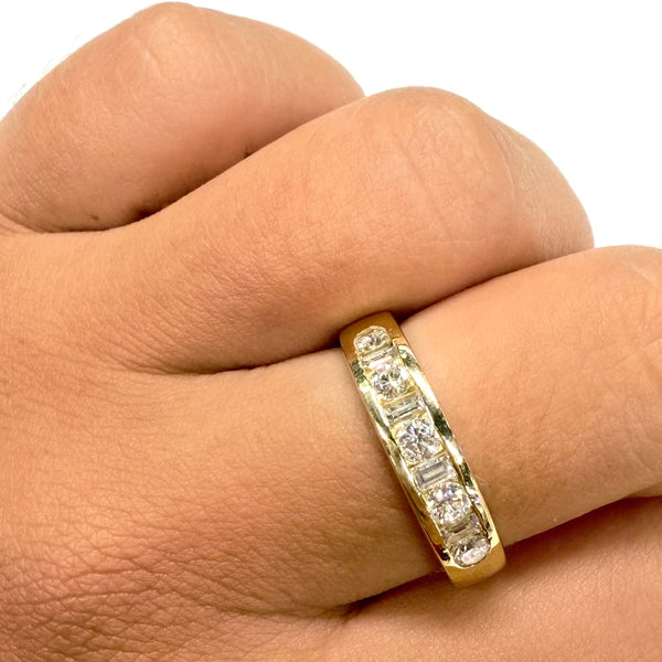 Bague Diamants en Or Jaune 18k  - T 56