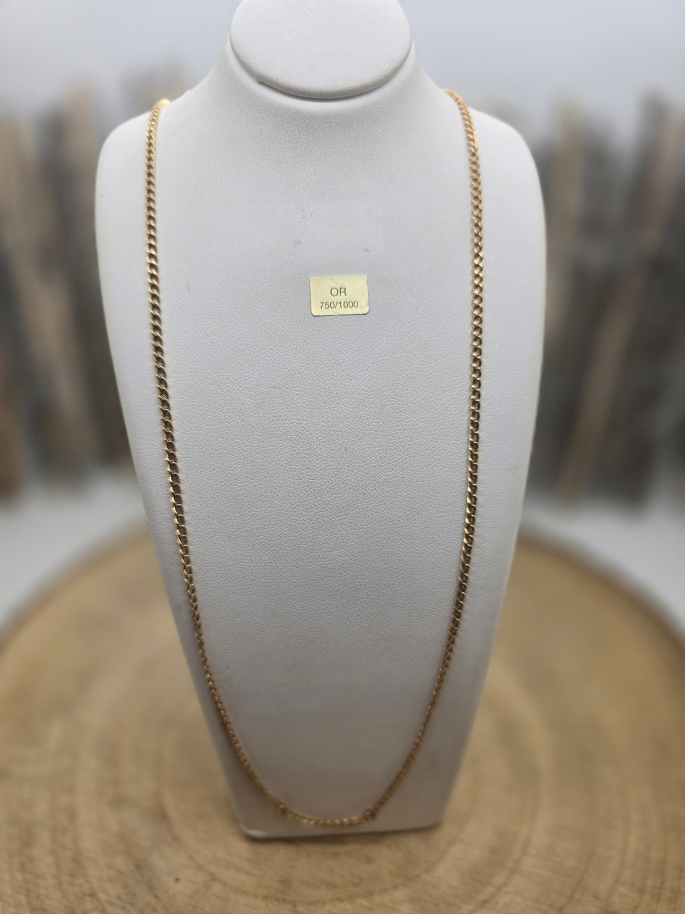 Collier Sautoir en Or Jaune 18K 11.36 Grs