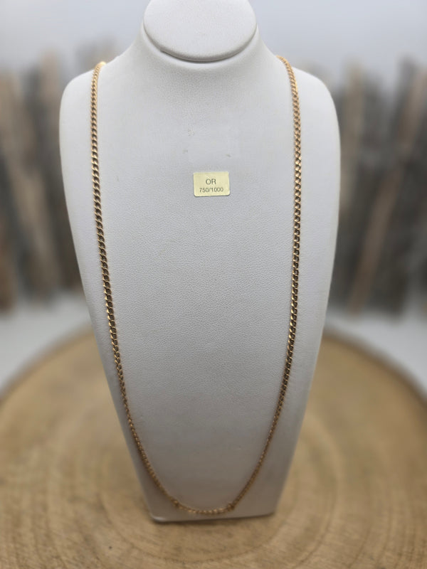 Collier Sautoir en Or Jaune 18K 11.36 Grs
