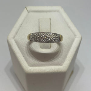 Bague en Or Jaune et Gris 18K - Taille 51